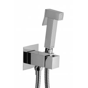 Набор: гигиенический душ со смесителем и шлангом Paffoni Tweet Square Mix